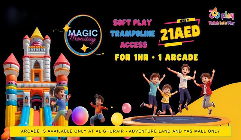 360 Play Magic Monday Deal in UAE Indoor Play Areas